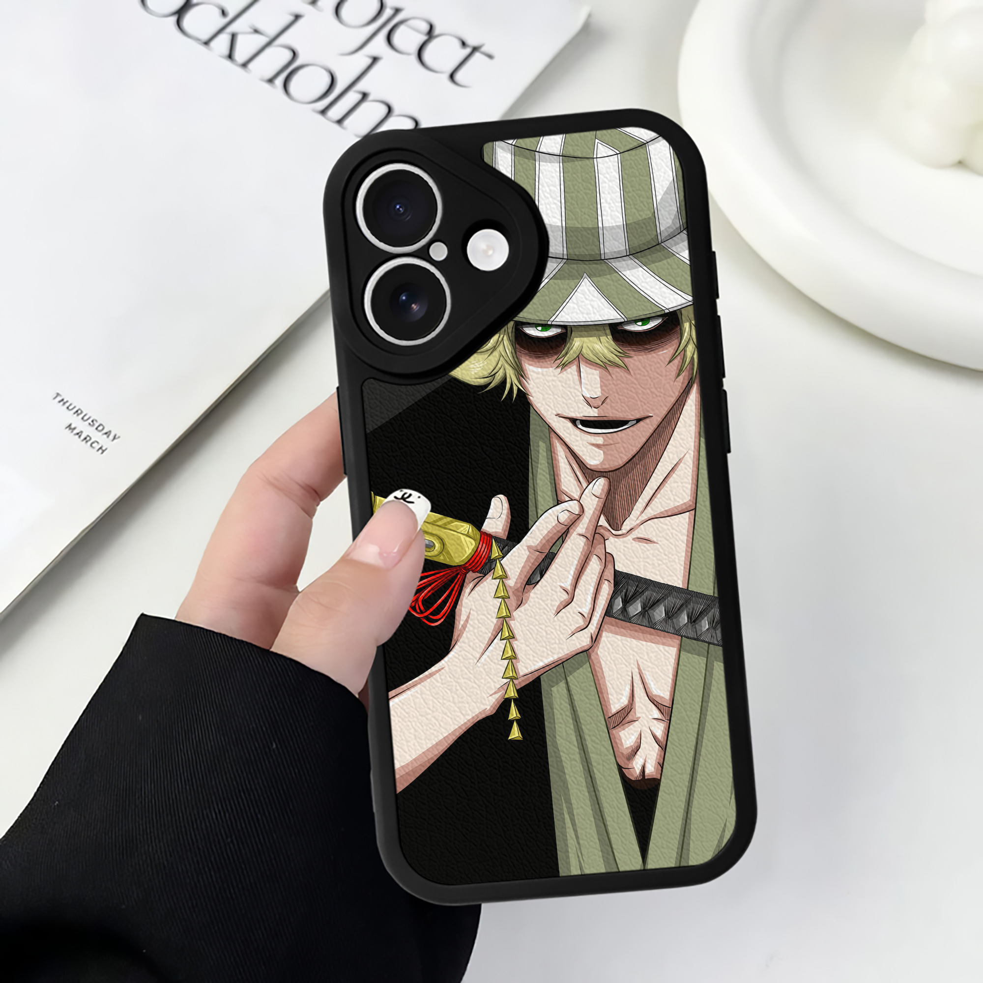 （画像用） ブリーチ BLEACH 【iPhone 16シリーズ対応】シリコンスマホケース（レザー調） 材質：シリコン